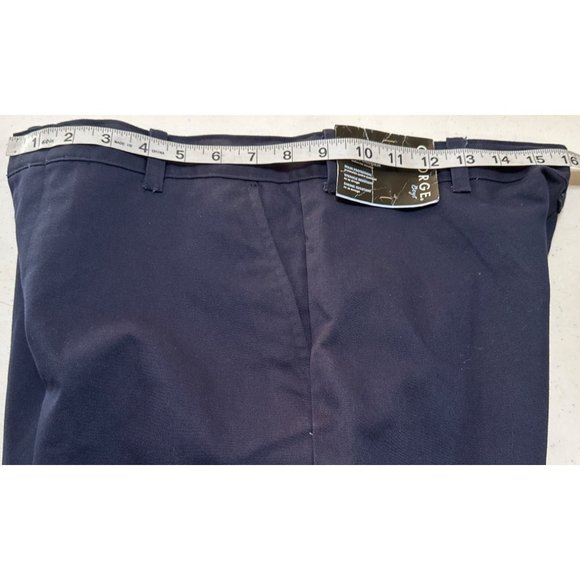 George Brand Navy Blue Flat Front Shorts Cotton Blend Boy's Size Husky 12 (NWT) - Picture 16 of 16